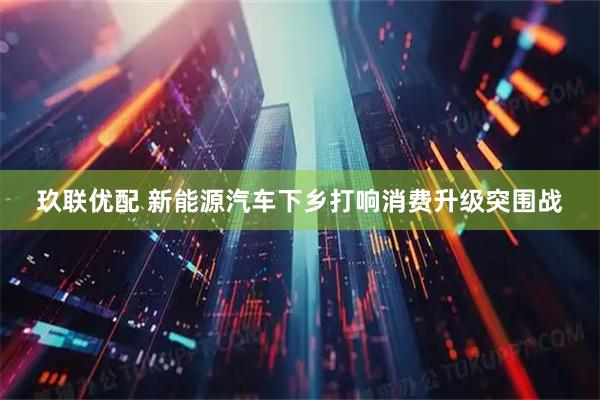 玖联优配 新能源汽车下乡打响消费升级突围战