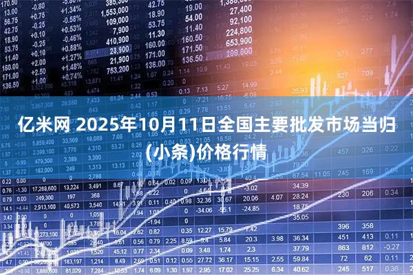 亿米网 2025年10月11日全国主要批发市场当归(小条)价格行情
