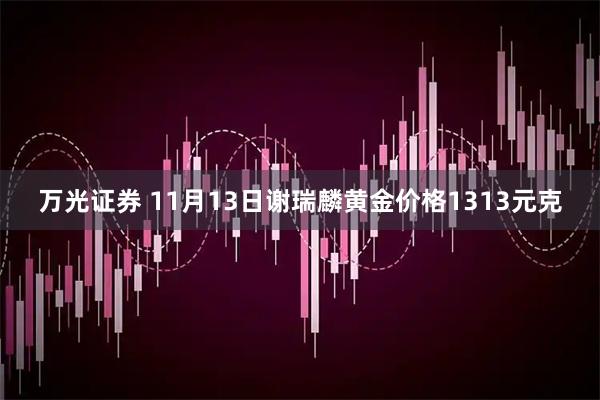 万光证券 11月13日谢瑞麟黄金价格1313元克